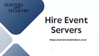 Hire Event Servers