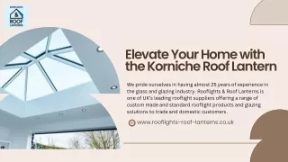 Elevate Your Home with the Korniche Roof Lantern
