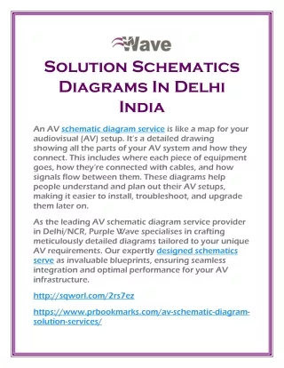Solution Schematics Diagrams In Delhi India