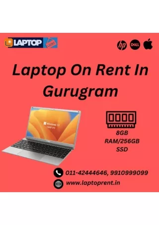 Branded Laptop on rent in Gurugram 9910999099