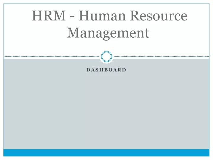 hrm human resource management