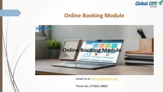 Online Booking Module