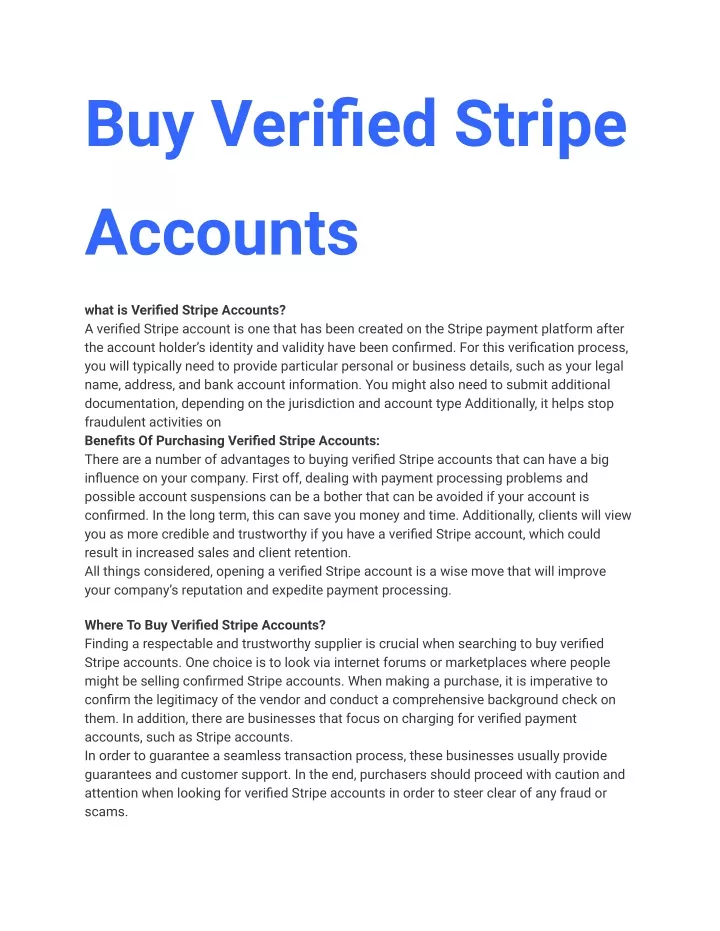 buy verified stripe