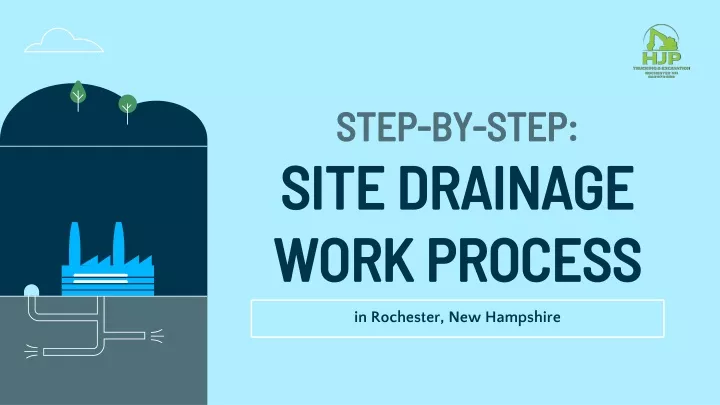 step by step site drainage work process