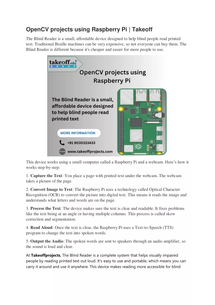 opencv projects using raspberry pi takeoff