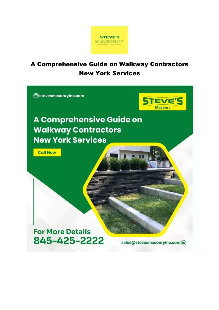 a comprehensive guide on walkway contractors