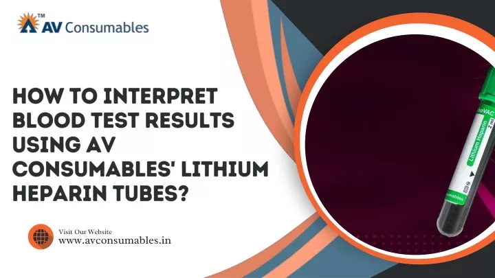 how to interpret blood test results using