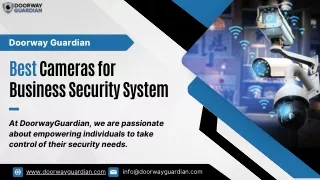 Protect Your Business with Doorway Guardian’s Advanced Security Camera Systems