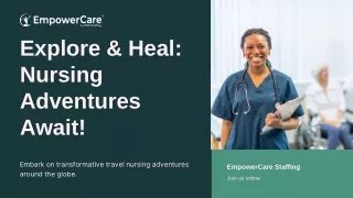 Embark on Exciting Travel Nursing Jobs