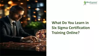 What Do You Learn in Six Sigma Certification Training Online?
