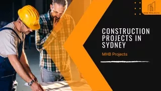 Leading Construction Company in Sydney | MHB Projects