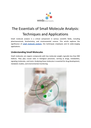 Small Molecule Analysis