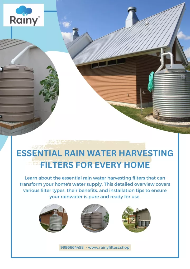 essential rain water harvesting filters for every