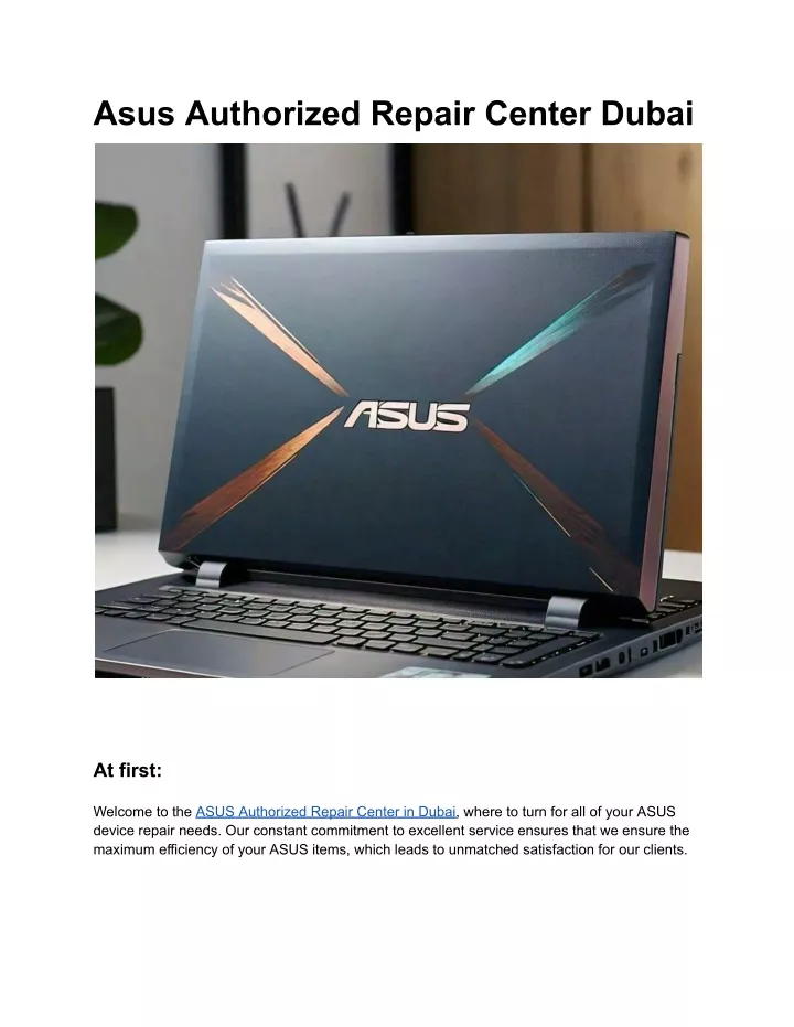 asus authorized repair center dubai