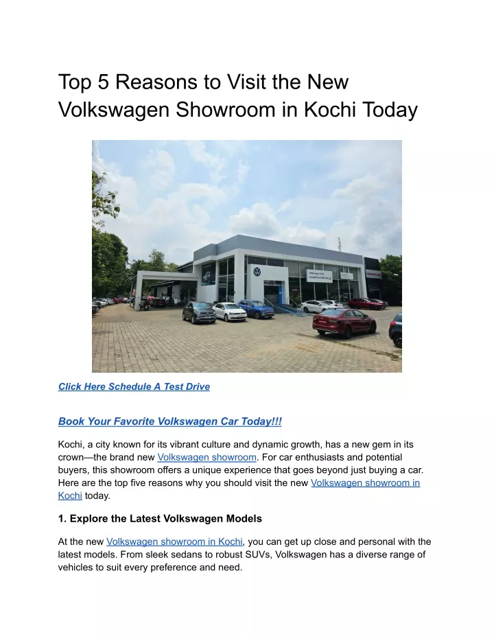 top 5 reasons to visit the new volkswagen