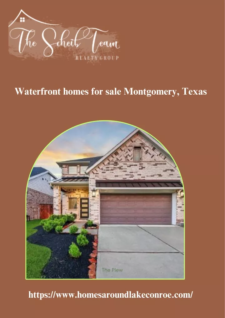 waterfront homes for sale montgomery texas