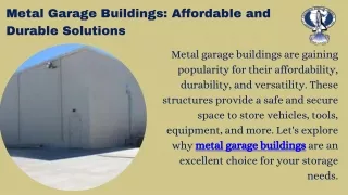 Premium Metal Garage Buildings for Versatile Storage Solutions
