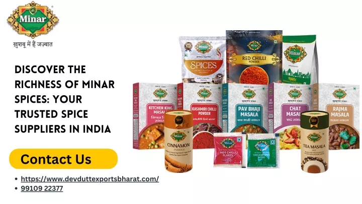 discover the richness of minar spices your