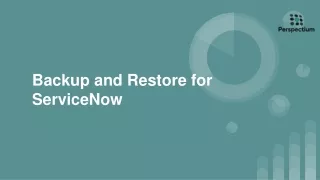 Backup and Restore for ServiceNow - Perspectium