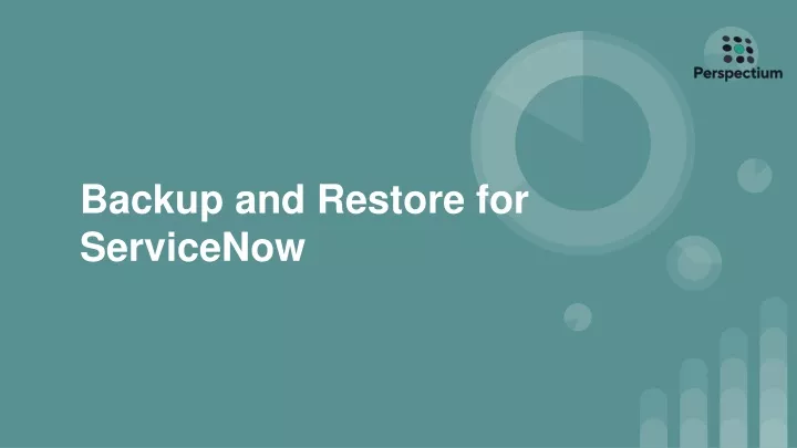 backup and restore for servicenow