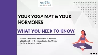 Connection Between Yoga Mat And Hormonal Balance