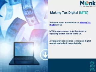Streamlining Tax Compliance: Embracing Making Tax Digital with Monk Tax Solution