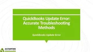 quickbooks update error accurate troubleshooting methods
