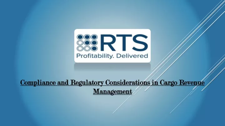 compliance and regulatory considerations in cargo