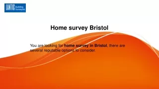 Home survey Bristol