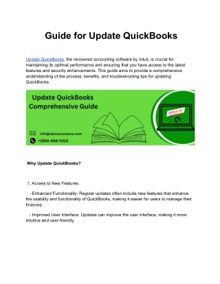 Update QuickBooks_ A Comprehensive Guide for 2023