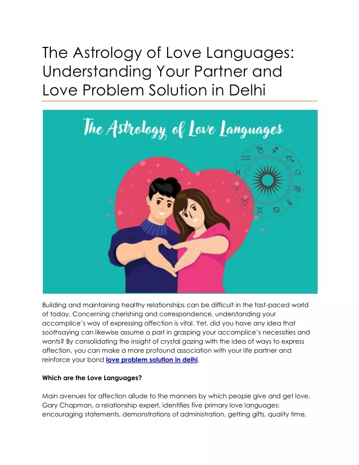 the astrology of love languages understanding