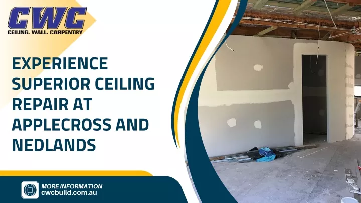 experience superior ceiling repair at applecross