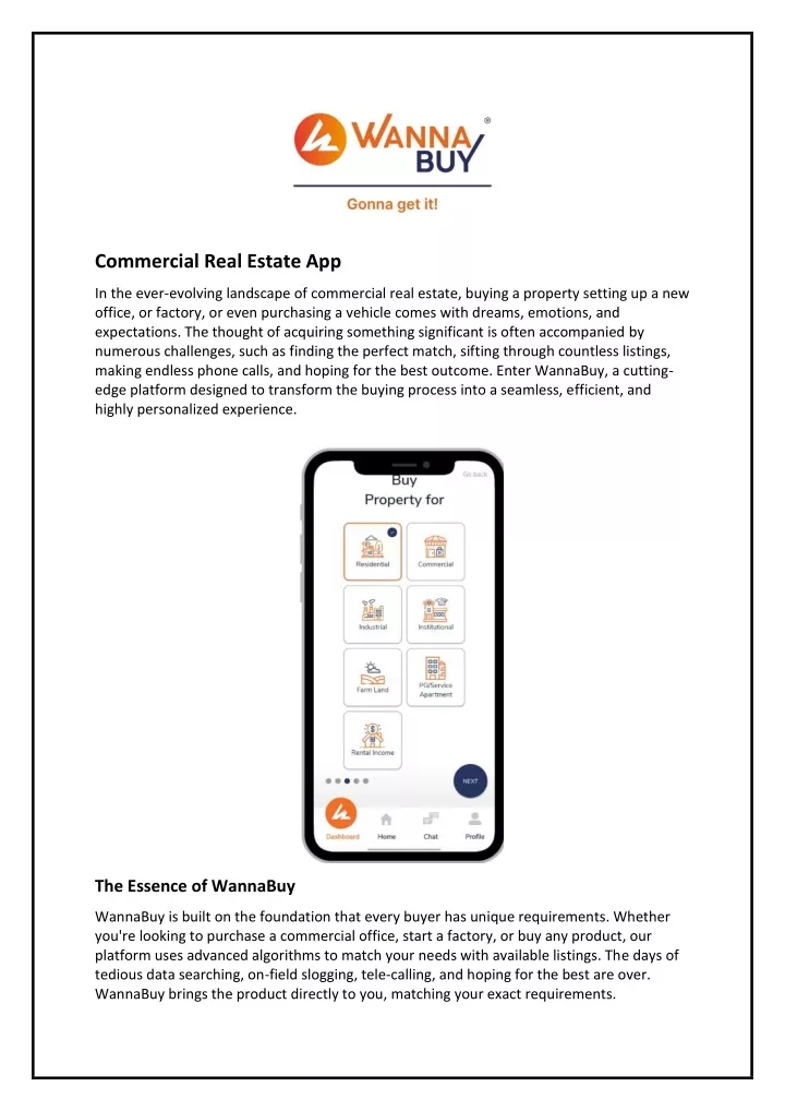 commercial real estate app