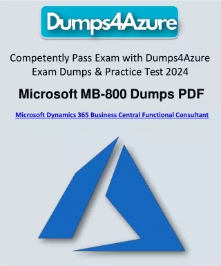 Your Key to Success: MB-800 Dumps PDF Guide