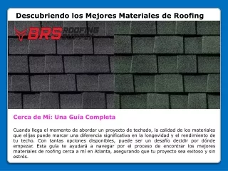Descubriendo los Mejores Materiales de Roofing
