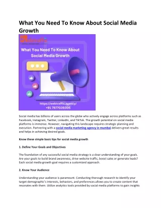 What You Need To Know About Social Media Growth