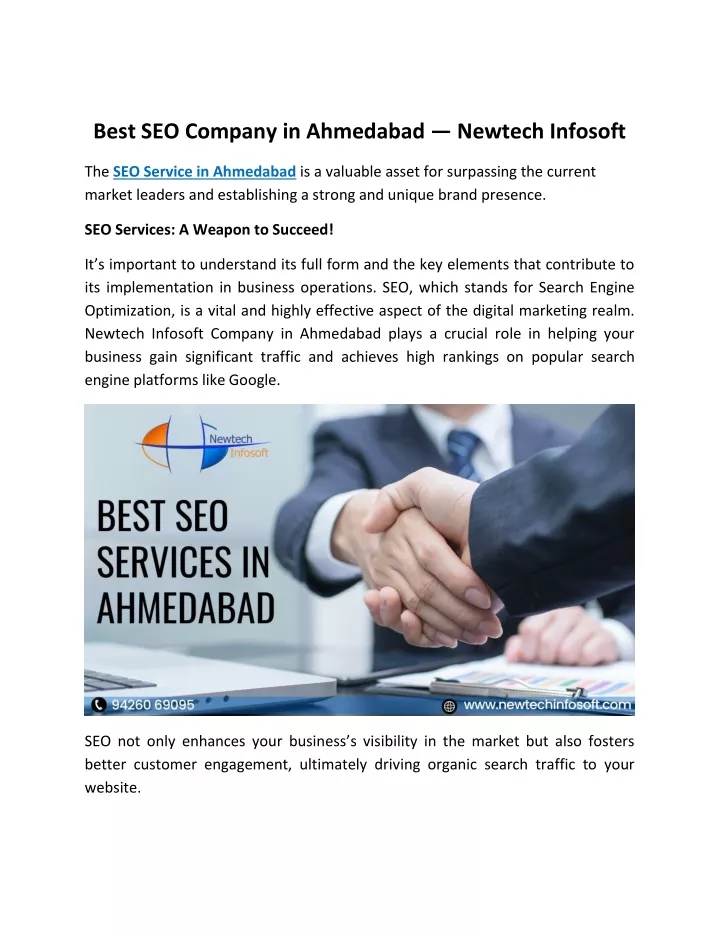 best seo company in ahmedabad newtech infosoft