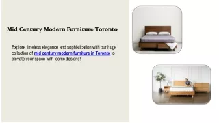 Mid Century Modern Furniture Toronto