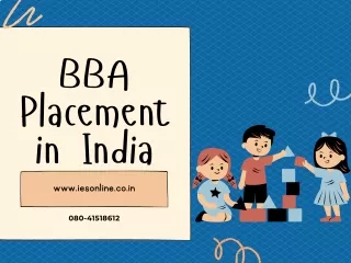 BBA placement in India