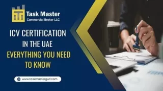 ICV Certification in the UAE Everything You Need To Know