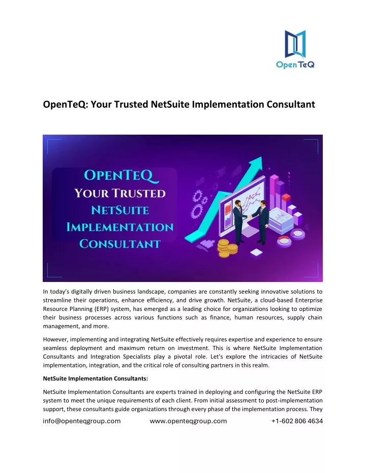 openteq your trusted netsuite implementation