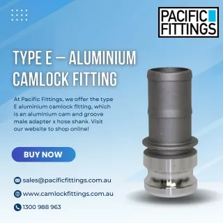 Type E – Aluminium Camlock Fitting