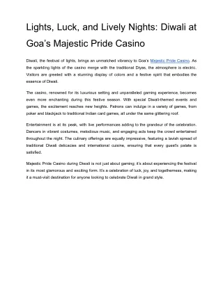Lights, Luck, and Lively Nights_ Diwali at Goa’s Majestic Pride Casino (1)