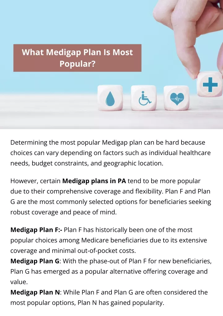 what medigap plan is most popular