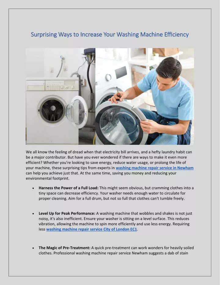 surprising ways to increase your washing machine