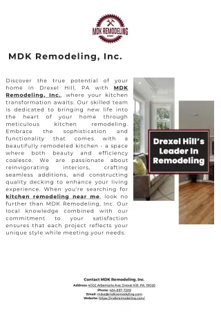 MDK Remodeling, Inc.