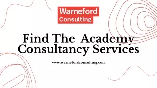 Find The  Academy Consultancy Services