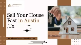 Sell Your House Fast in Austin TX | Jesse Buys Nationwide