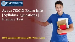 Avaya 71301X Exam Info | Syllabus | Questions | Practice Test