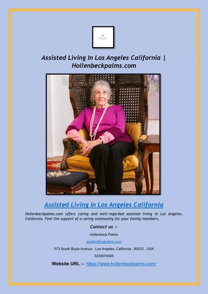 assisted living in los angeles california